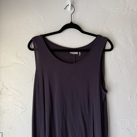 Logo Layers‎ Dress Womens Large Sleeveless Tunic Rayon Spandex Stretch Layering - Picture 2 of 8